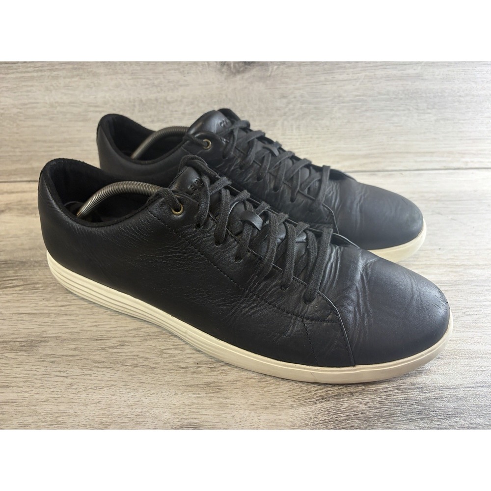 Cole Haan Grand Crosscourt II Mens Black Leather Sneakers C27974 Size 12M Shoes